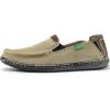 imageVILOCY Mens Slip on Deck Shoes Casual Canvas Loafers Beach Boat Shoes Zero Drop Vintage FlatTan