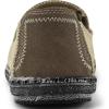 imageVILOCY Mens Slip on Deck Shoes Casual Canvas Loafers Beach Boat Shoes Zero Drop Vintage FlatTan