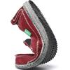 imageVILOCY Mens Slip on Deck Shoes Casual Canvas Loafers Beach Boat Shoes Zero Drop Vintage FlatWine Red