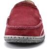 imageVILOCY Mens Slip on Deck Shoes Casual Canvas Loafers Beach Boat Shoes Zero Drop Vintage FlatWine Red