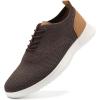 imageVILOCY Mens Fashion Dress Sneakers Casual Walking Shoes Business Oxfords Comfortable Breathable Lightweight Tennis02brown