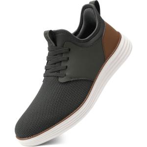 imageVILOCY Mens Slip On Casual Dress Shoes Hands Free Fashion Sneakers Mesh Tennis Walking Work Shoes Comfortable Breathable Lightweight Non SlipArmy Green