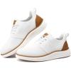 imageVILOCY Boys Slip On Casual Dress Sneaker Hands Free Fashion Shoes Comfortable Oxfords Mesh Tennis Breathable School Uniform Formal Church ShoesLittle KidBig KidWhite