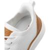 imageVILOCY Boys Slip On Casual Dress Sneaker Hands Free Fashion Shoes Comfortable Oxfords Mesh Tennis Breathable School Uniform Formal Church ShoesLittle KidBig KidWhite
