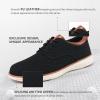 imageVILOCY Mens Wide Casual Dress Oxfords Business Shoes Fashion Sneakers Mesh Breathable Comfortable Walking ShoesBlack