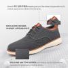 imageVILOCY Mens Wide Casual Dress Oxfords Business Shoes Fashion Sneakers Mesh Breathable Comfortable Walking ShoesGrey