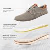 imageVILOCY Mens Wide Casual Dress Oxfords Business Shoes Fashion Sneakers Mesh Breathable Comfortable Walking ShoesKhaki