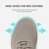 imageVILOCY Mens Wide Casual Dress Oxfords Business Shoes Fashion Sneakers Mesh Breathable Comfortable Walking ShoesKhaki