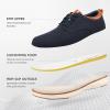 imageVILOCY Mens Wide Casual Dress Oxfords Business Shoes Fashion Sneakers Mesh Breathable Comfortable Walking ShoesNavy