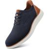 imageVILOCY Mens Casual Dress Sneakers Slip on Walking Shoes Hands Free Fashion Sneakers Breeze Tennis Business OxfordsNavy