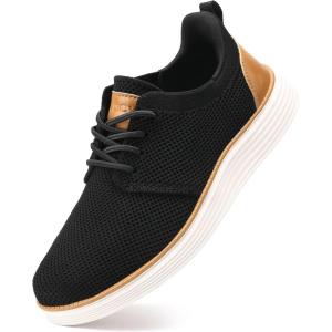 imageVILOCY Boys Slip On Casual Dress Sneaker Hands Free Fashion Shoes Comfortable Oxfords Mesh Tennis Breathable School Uniform Formal Church ShoesLittle KidBig KidBlack