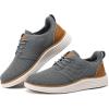 imageVILOCY Boys Slip On Casual Dress Sneaker Hands Free Fashion Shoes Comfortable Oxfords Mesh Tennis Breathable School Uniform Formal Church ShoesToddlerLittle KidBig KidGrey