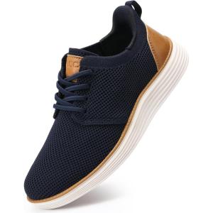 imageVILOCY Boys Slip On Casual Dress Sneaker Hands Free Fashion Shoes Comfortable Oxfords Mesh Tennis Breathable School Uniform Formal Church ShoesToddlerLittle KidBig KidBlue