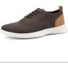 imageVILOCY Mens Casual Dress Oxfords Shoes Knit Lightweight Breathable Fashion Sneaker02brown