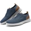 imageVILOCY Mens Casual Dress Oxfords Shoes Knit Lightweight Breathable Fashion Sneaker02haze Blue