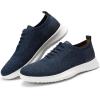 imageVILOCY Mens Casual Dress Oxfords Shoes Knit Lightweight Breathable Fashion Sneaker02mix Blue