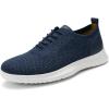 imageVILOCY Mens Casual Dress Oxfords Shoes Knit Lightweight Breathable Fashion Sneaker02mix Blue