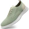 imageVILOCY Mens Casual Dress Oxfords Shoes Knit Lightweight Breathable Fashion Sneaker02light Green