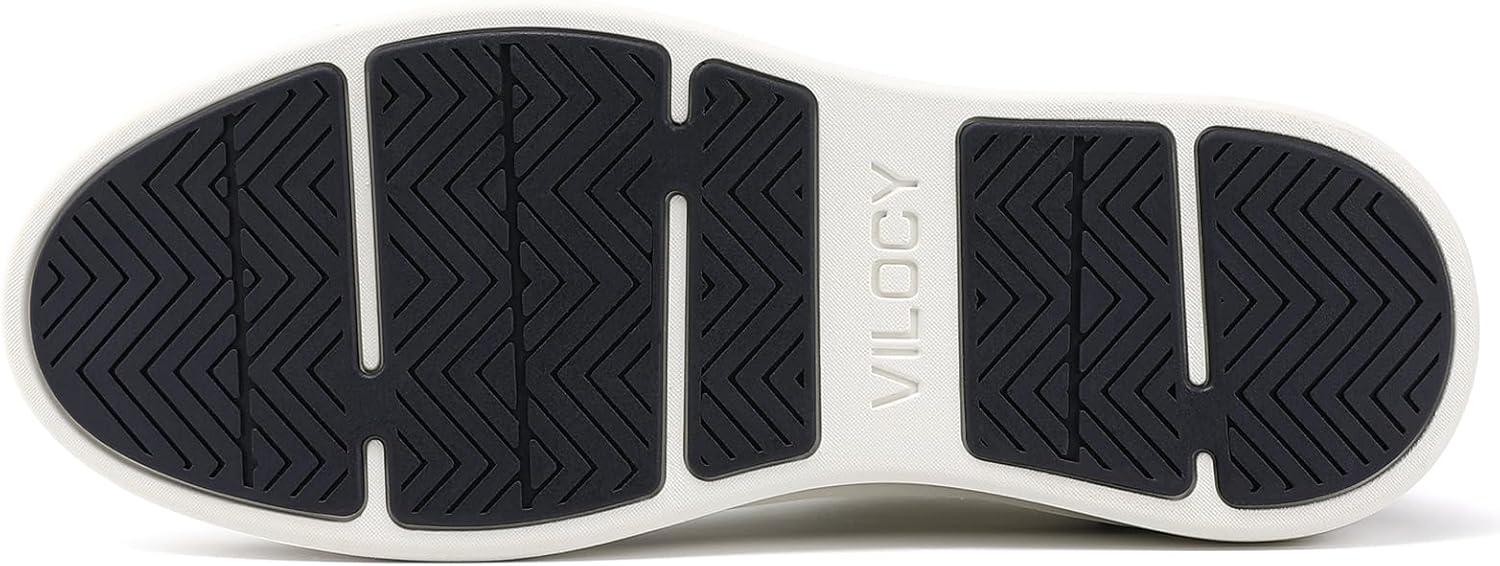 imageVILOCY Mens Slip on Casual Dress Tennis Walking Shoes Ease in Laceless Fashion Sneakers Breeze Business OxfordsNavy