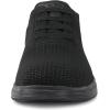 imageVILOCY Mens Slip on Casual Dress Tennis Walking Shoes Ease in Laceless Fashion Sneakers Breeze Business OxfordsAll Black