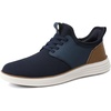 image:imageVILOCY Mens Slip On Casual Dress Shoes Hands Free Fashion Sneakers Mesh Tennis Walking Work Shoes Comfortable Breathable Lightweight Non SlipDark Blue