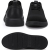 image:imageVILOCY Mens Casual Dress Sneakers Tennis Walking Shoes  LaceUp Breathable Lightweight Comfortable Office Knit Mesh Oxfords WorkampWeekend ShoesAll Black