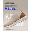 image:imageVILOCY Mens Casual Dress Sneakers Tennis Walking Shoes  LaceUp Breathable Lightweight Comfortable Office Knit Mesh Oxfords WorkampWeekend ShoesBeige