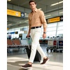 image:imageVILOCY Mens Casual Dress Sneakers Tennis Walking Shoes  LaceUp Breathable Lightweight Comfortable Office Knit Mesh Oxfords WorkampWeekend ShoesBrown