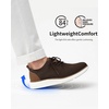 image:imageVILOCY Mens Casual Dress Sneakers Tennis Walking Shoes  LaceUp Breathable Lightweight Comfortable Office Knit Mesh Oxfords WorkampWeekend ShoesBrown