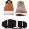 image:imageVILOCY Mens Casual Dress Sneakers Tennis Walking Shoes  LaceUp Breathable Lightweight Comfortable Office Knit Mesh Oxfords WorkampWeekend ShoesKhaki