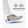 image:imageVILOCY Mens Casual Dress Sneakers Tennis Walking Shoes  LaceUp Breathable Lightweight Comfortable Office Knit Mesh Oxfords WorkampWeekend ShoesLight Grey