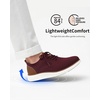 image:imageVILOCY Mens Casual Dress Sneakers Tennis Walking Shoes  LaceUp Breathable Lightweight Comfortable Office Knit Mesh Oxfords WorkampWeekend ShoesWine Red