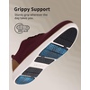 image:imageVILOCY Mens Casual Dress Sneakers Tennis Walking Shoes  LaceUp Breathable Lightweight Comfortable Office Knit Mesh Oxfords WorkampWeekend ShoesWine Red