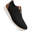 image:imageVILOCY Mens Casual Dress Sneakers Tennis Walking Shoes  LaceUp Breathable Lightweight Comfortable Office Knit Mesh Oxfords WorkampWeekend ShoesBlack