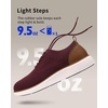 image:imageVILOCY Mens Casual Dress Sneakers Tennis Walking ShoesWine Red