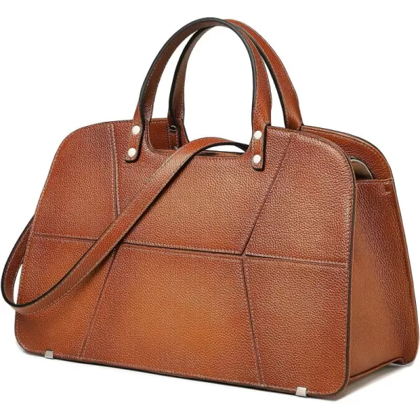 COOLCY Genuine Leather Satchel Purse for Women Handbags Crossbody Shoulder bags Designer Top Handle Tote Bag