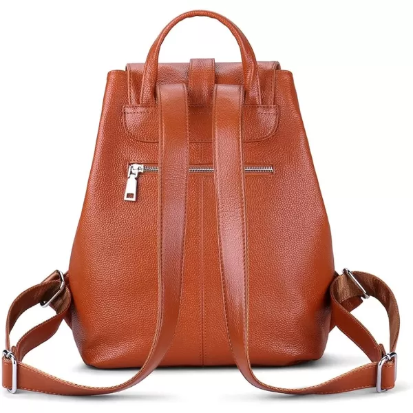 COOLCY New vintage Women Real Genuine Leather Backpack Purse SchoolBag