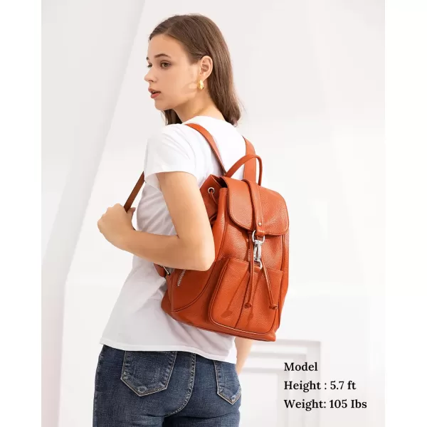 COOLCY New vintage Women Real Genuine Leather Backpack Purse SchoolBag