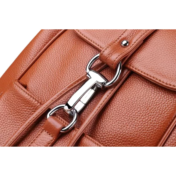 COOLCY New vintage Women Real Genuine Leather Backpack Purse SchoolBag