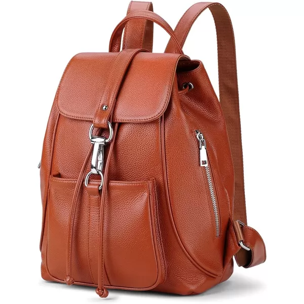 COOLCY New vintage Women Real Genuine Leather Backpack Purse SchoolBag