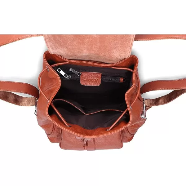 COOLCY New vintage Women Real Genuine Leather Backpack Purse SchoolBag