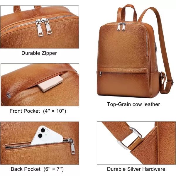 COOLCY Women Real Genuine Leather Backpack purse Fashion Bag 