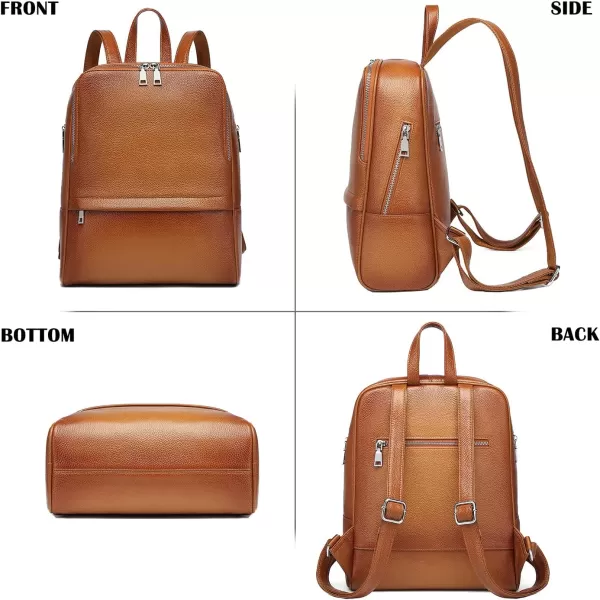 COOLCY Women Real Genuine Leather Backpack purse Fashion Bag 