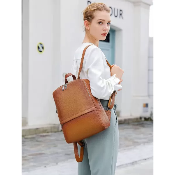 COOLCY Women Real Genuine Leather Backpack purse Fashion Bag 