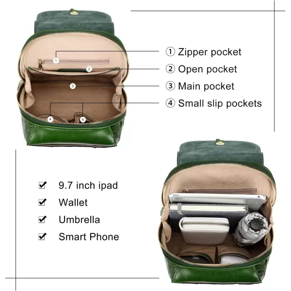 COOLCY Women Small Genuine Leather Backpack Purse Crocodile Designer Bag 