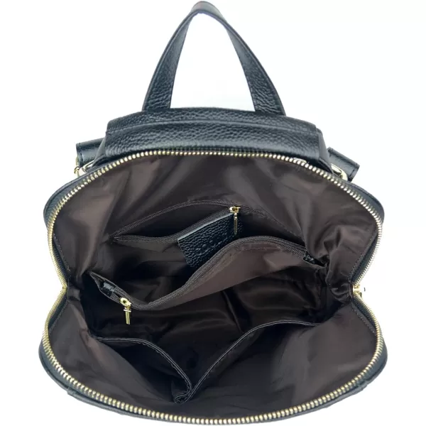 Coolcy Women Real Leather Backpack Shoulder Bag