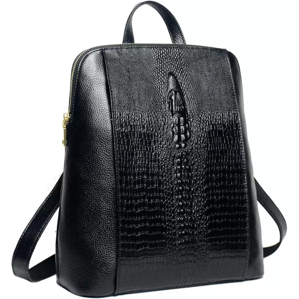 Coolcy Women Real Leather Backpack Shoulder Bag