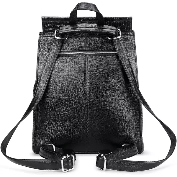 Coolcy Women Real Leather Backpack Shoulder Bag