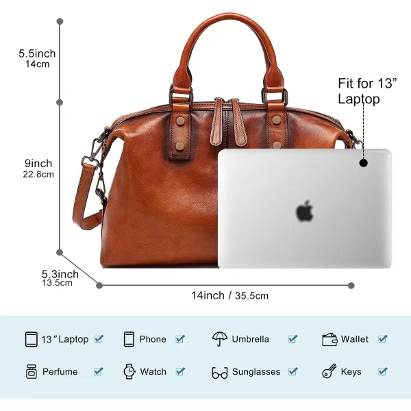 Women Genuine Leather Handbags vintage purses Top Handle Satchel and tote Crossbody Shoulder bags