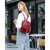 imageCOOLCY Small Crocodile Leather Backpack Purse for Women Designer Ladies Fashion BagWine Red